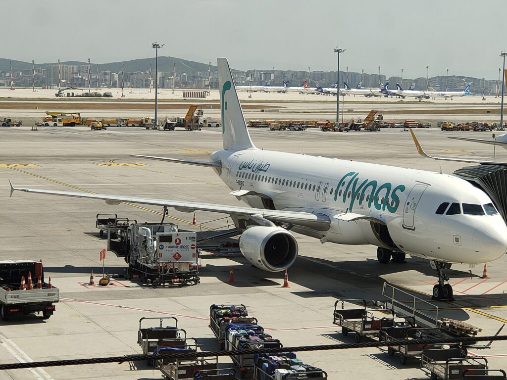 A flynas aircraft that operates the nonstop Dammam to AlUla service