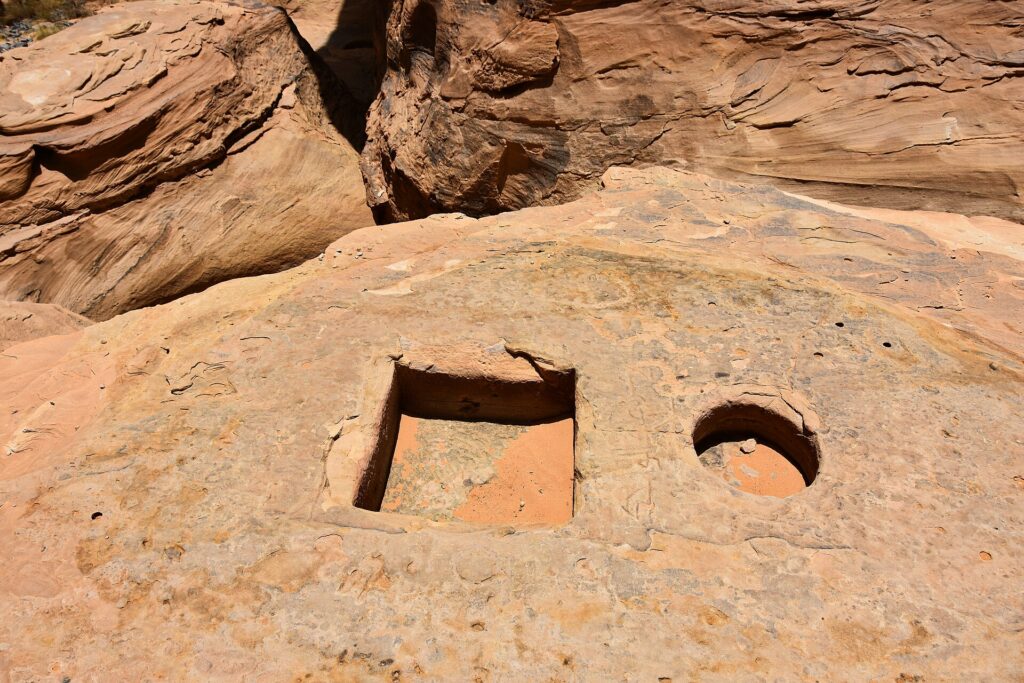 Ancient rock inscriptions at Jabal Ikmah, the open-air library canyon near AlUla