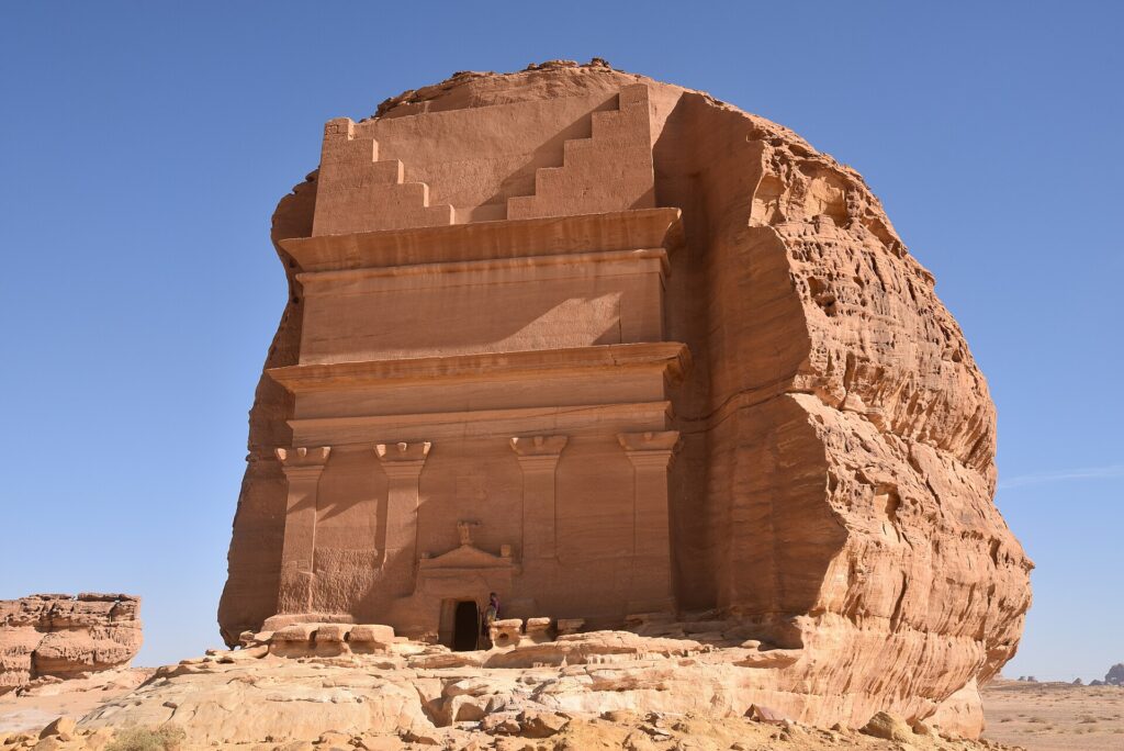 Qasr al-Farid tomb at Hegra, the highlight most Hegra tickets include on the guided tour
