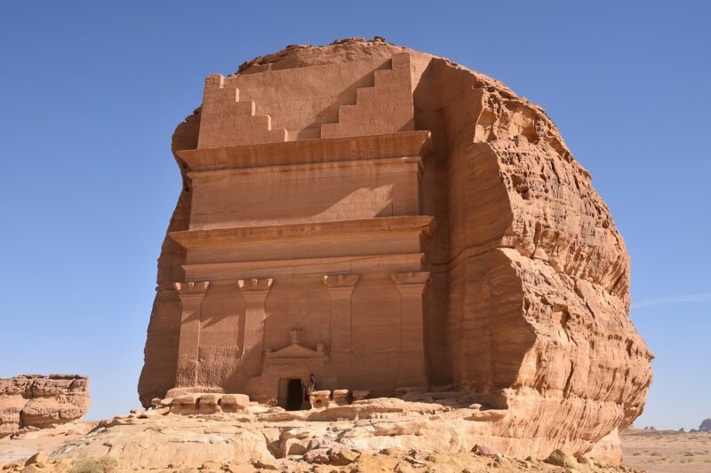 Qasr al-Farid tomb at Hegra, the highlight most Hegra tickets include on the guided tour