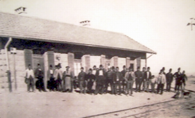 Historic Hejaz Railway station buildings near Mada'in Salih in AlUla